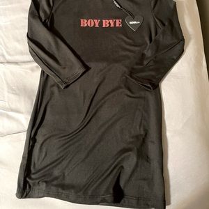 Fashion Nova kids long sleeve black dress